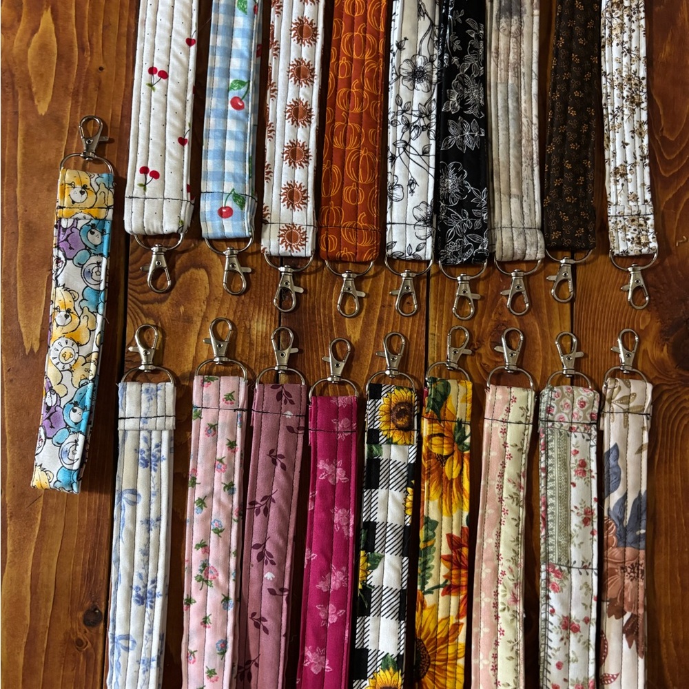 Colorful Patterned Keychain Wristlets
